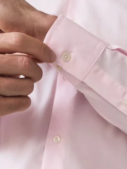 Light Pink Regular Fit Easy Care Single Cuff Smart Shirt