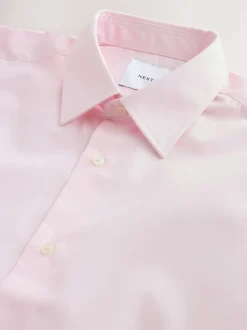 Light Pink Regular Fit Easy Care Single Cuff Smart Shirt