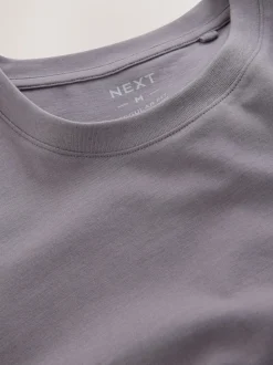Lilac Purple/Grey Marl Short Sleeve Jersey Pyjamas Set