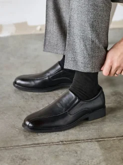 Linzi Black Diego Panel Slip-On Shoes