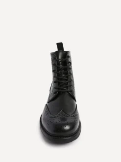 Linzi Black Leonardo Brogue Boots