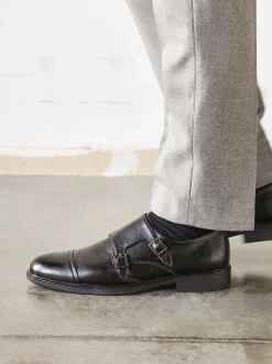 Linzi Black Marcello Monk Strap Shoes