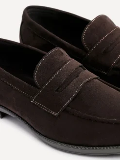 Linzi Dark Brown Aurelio Penny Loafers