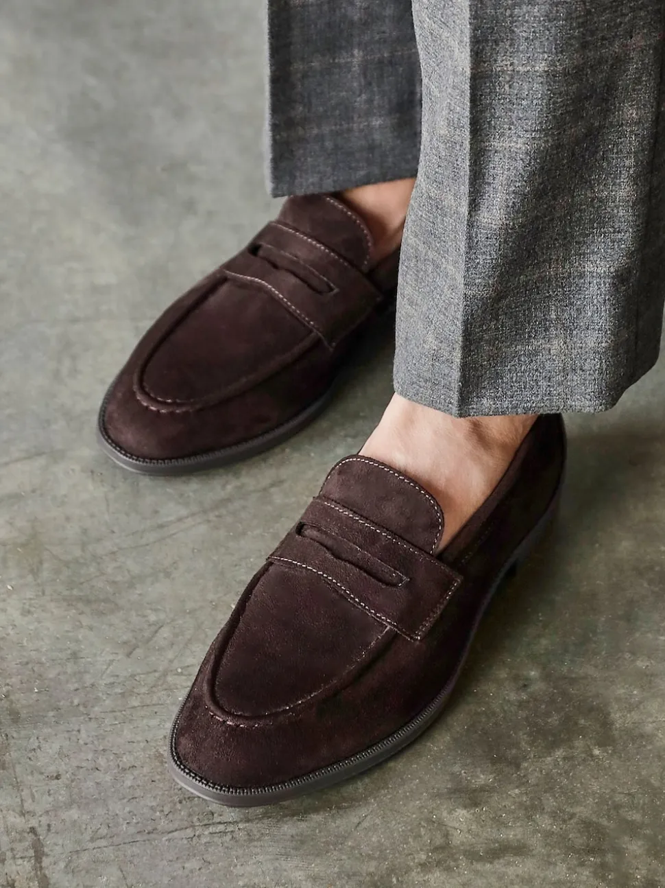 Linzi Dark Brown Aurelio Penny Loafers