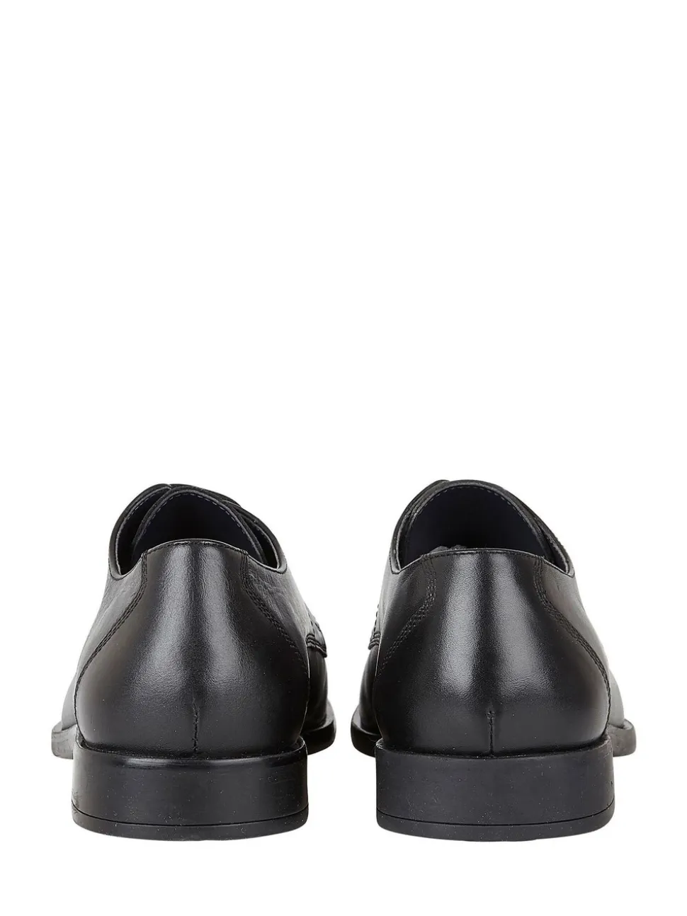 Lotus Black Leather Lace Up Derby Shoes