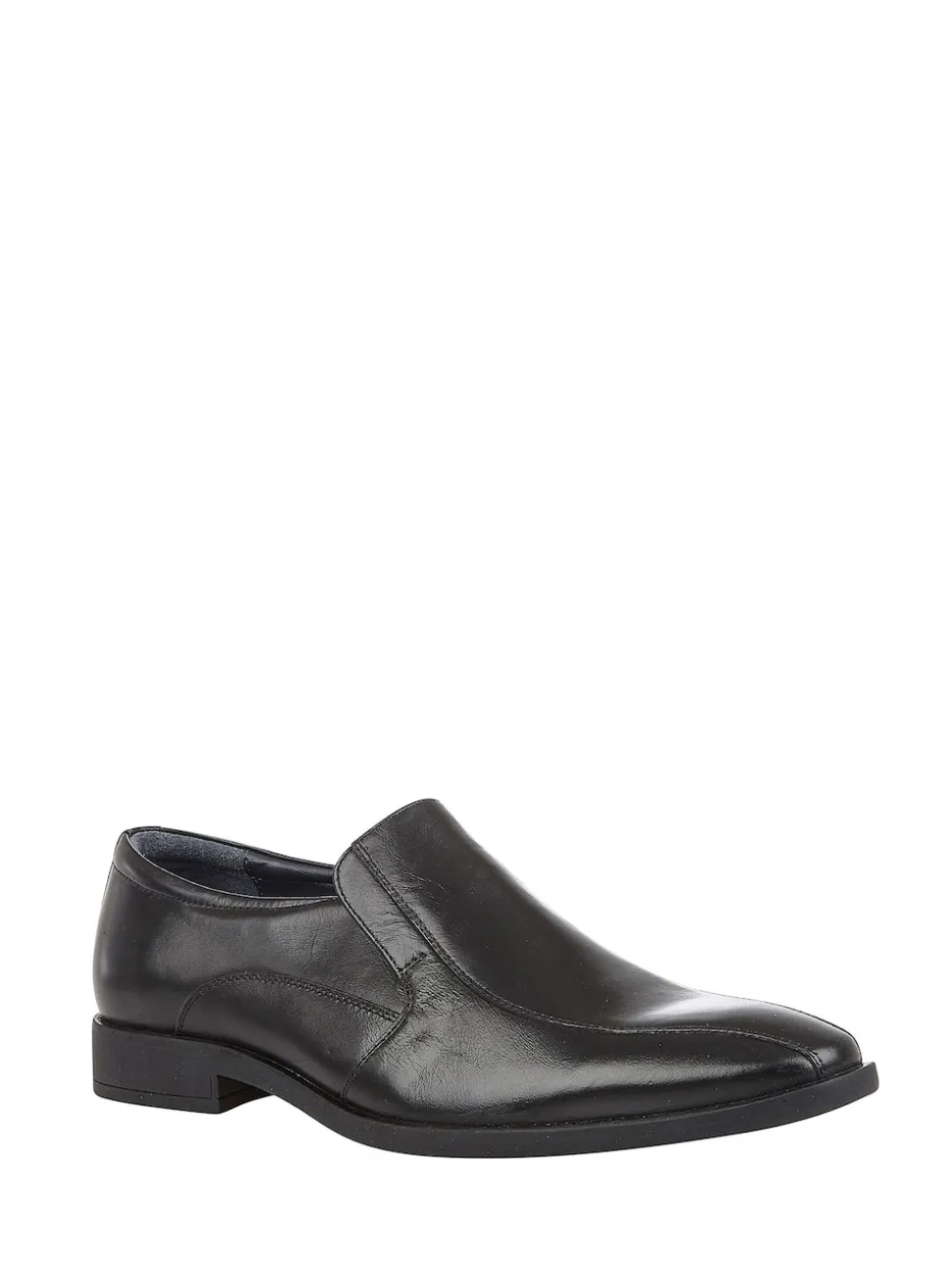 Lotus Black Leather Loafers