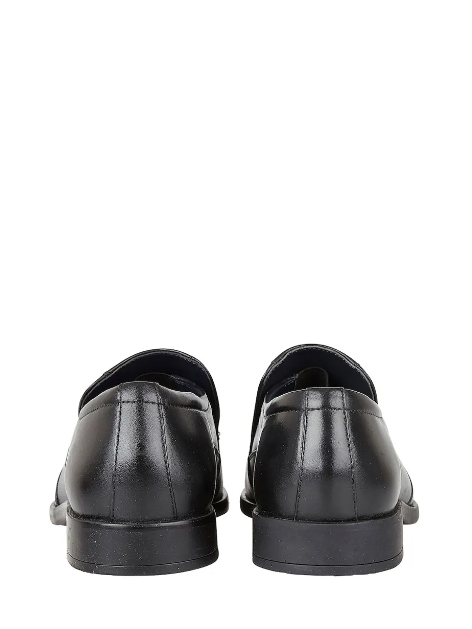 Lotus Black Leather Loafers