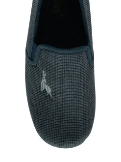 Lotus Blue Flat Full Slippers
