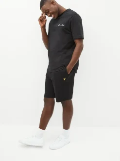 Lyle & Scott Black Cotton Jersey Shorts