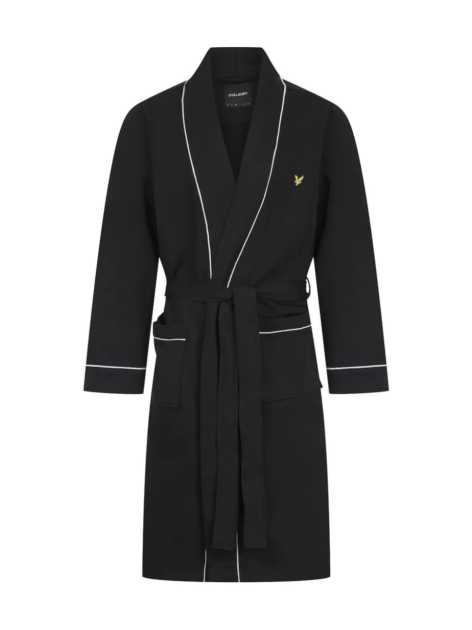 Lyle & Scott Black Kobe Kimono Robe