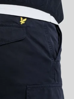 Lyle & Scott Blue 100% Cotton Cargo Shorts