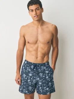 Lyle & Scott Blue Botanical Garden Print Swimshort