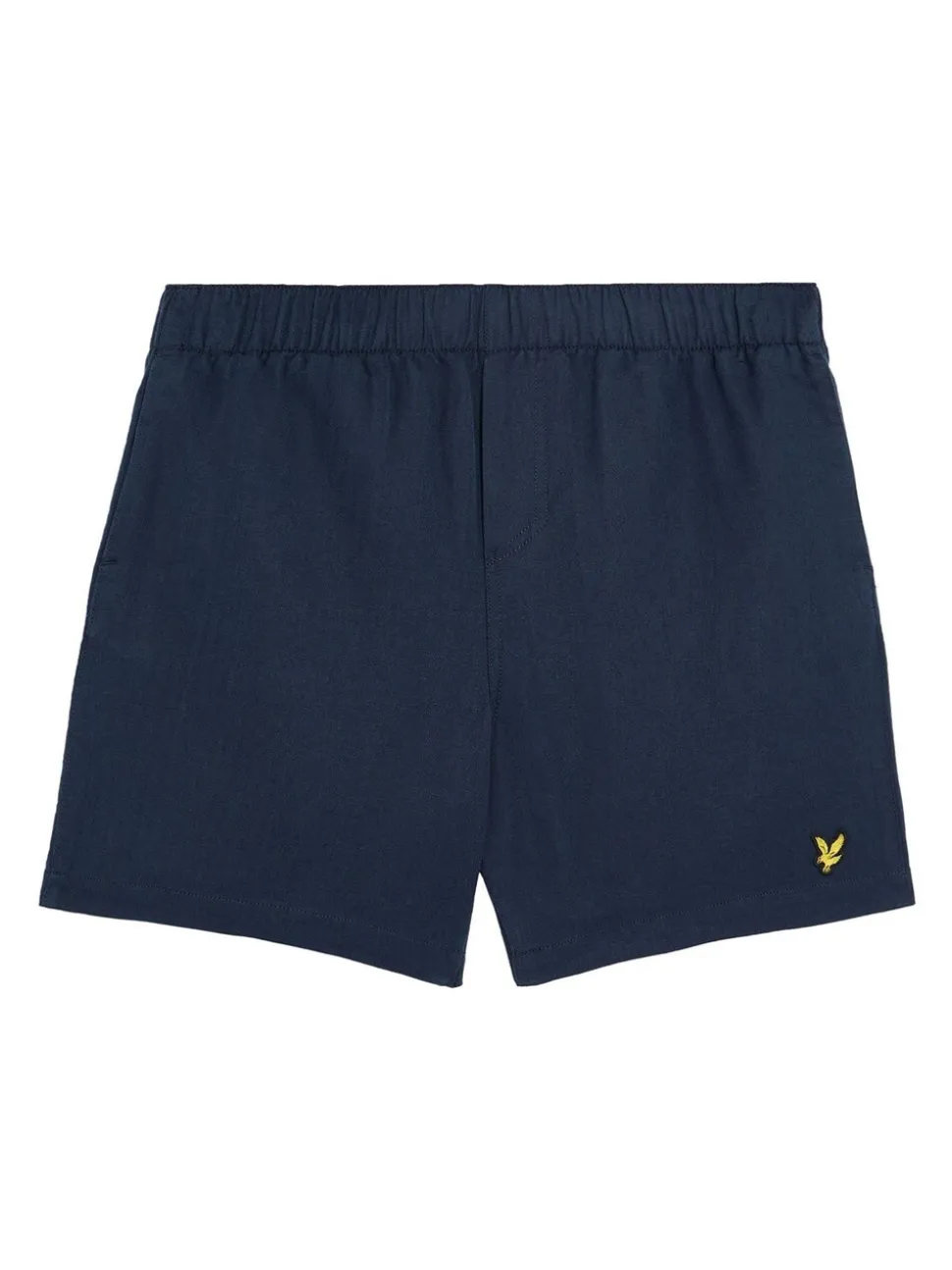 Lyle & Scott Blue Linen Deck Shorts