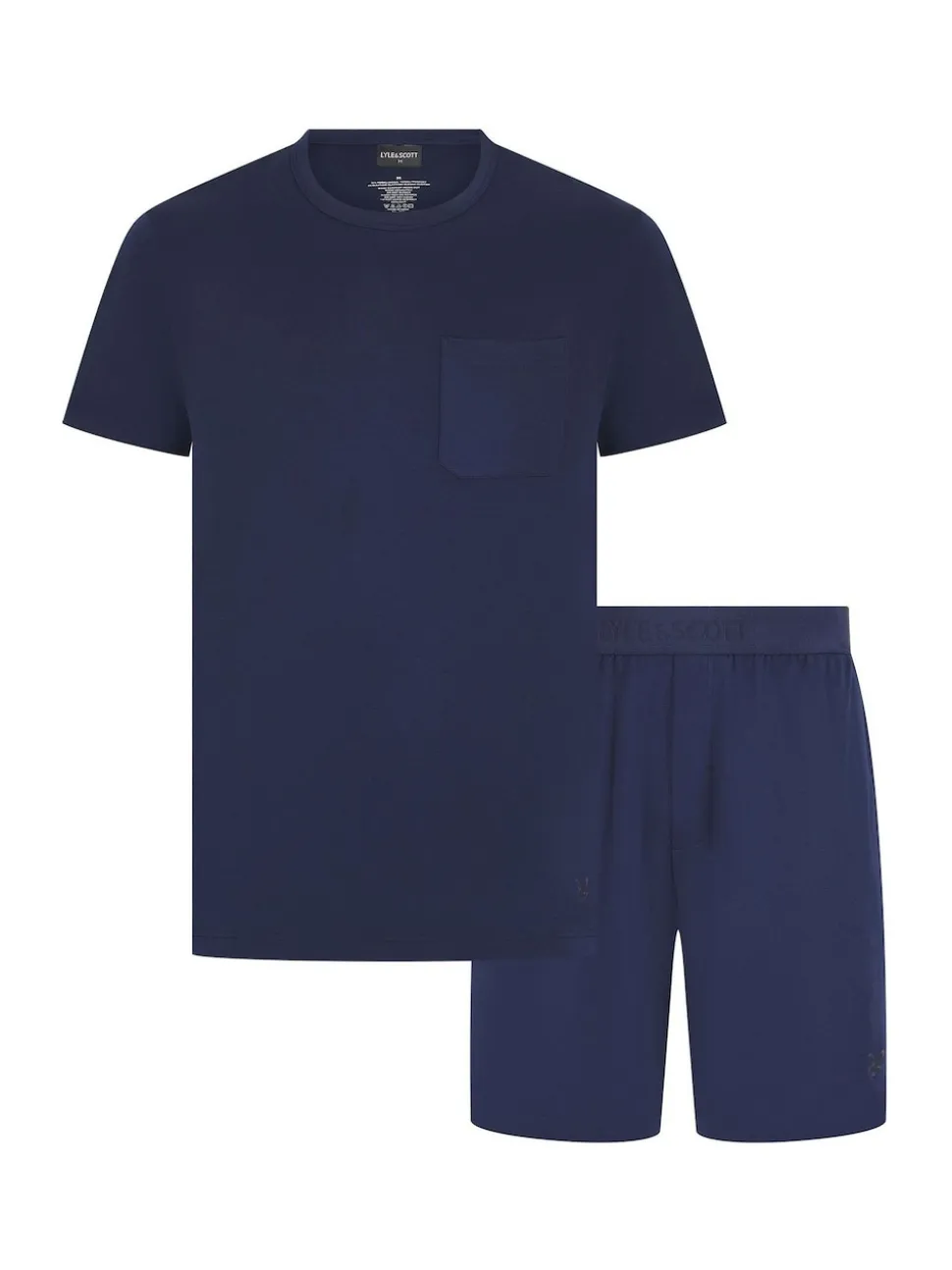 Lyle & Scott Blue Lorenzo Sleep Shorts Set
