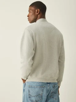 Lyle & Scott Grey Loungewear Quarter Zip Sweatshirt