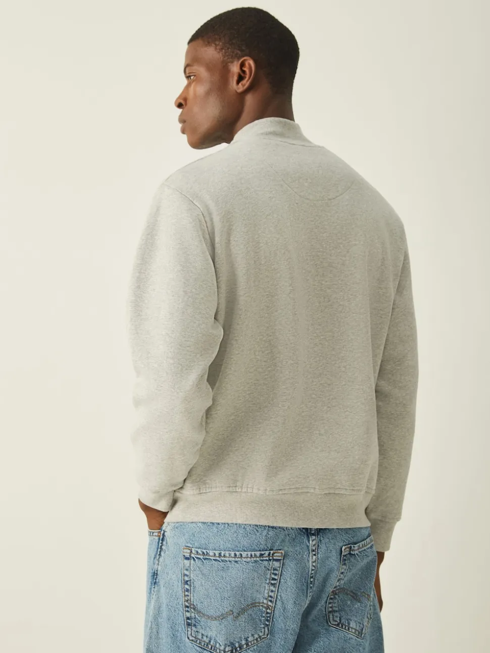 Lyle & Scott Grey Loungewear Quarter Zip Sweatshirt