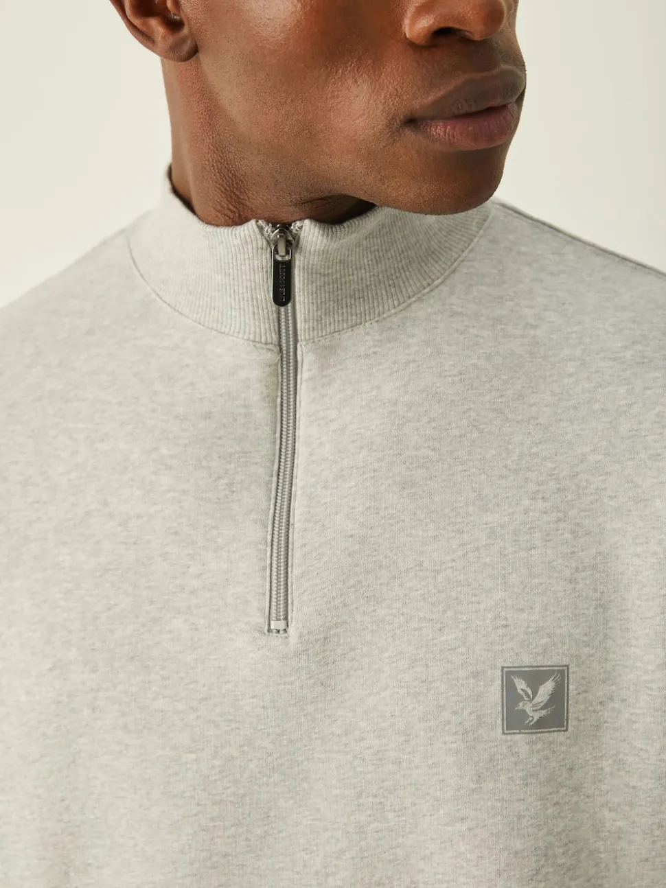 Lyle & Scott Grey Loungewear Quarter Zip Sweatshirt