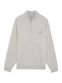 Lyle & Scott Grey Loungewear Quarter Zip Sweatshirt