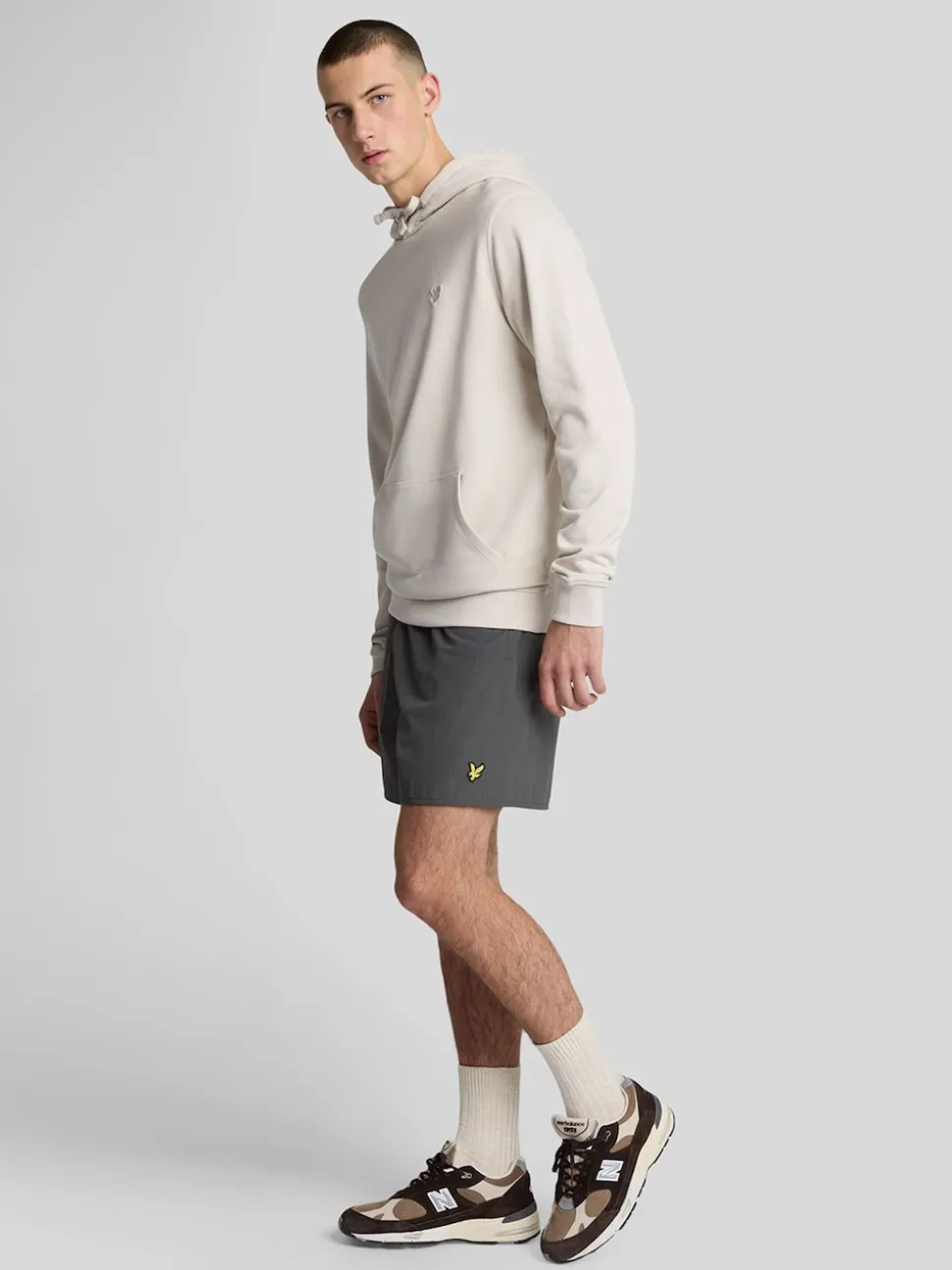 Lyle & Scott Grey Plain Swim Shorts