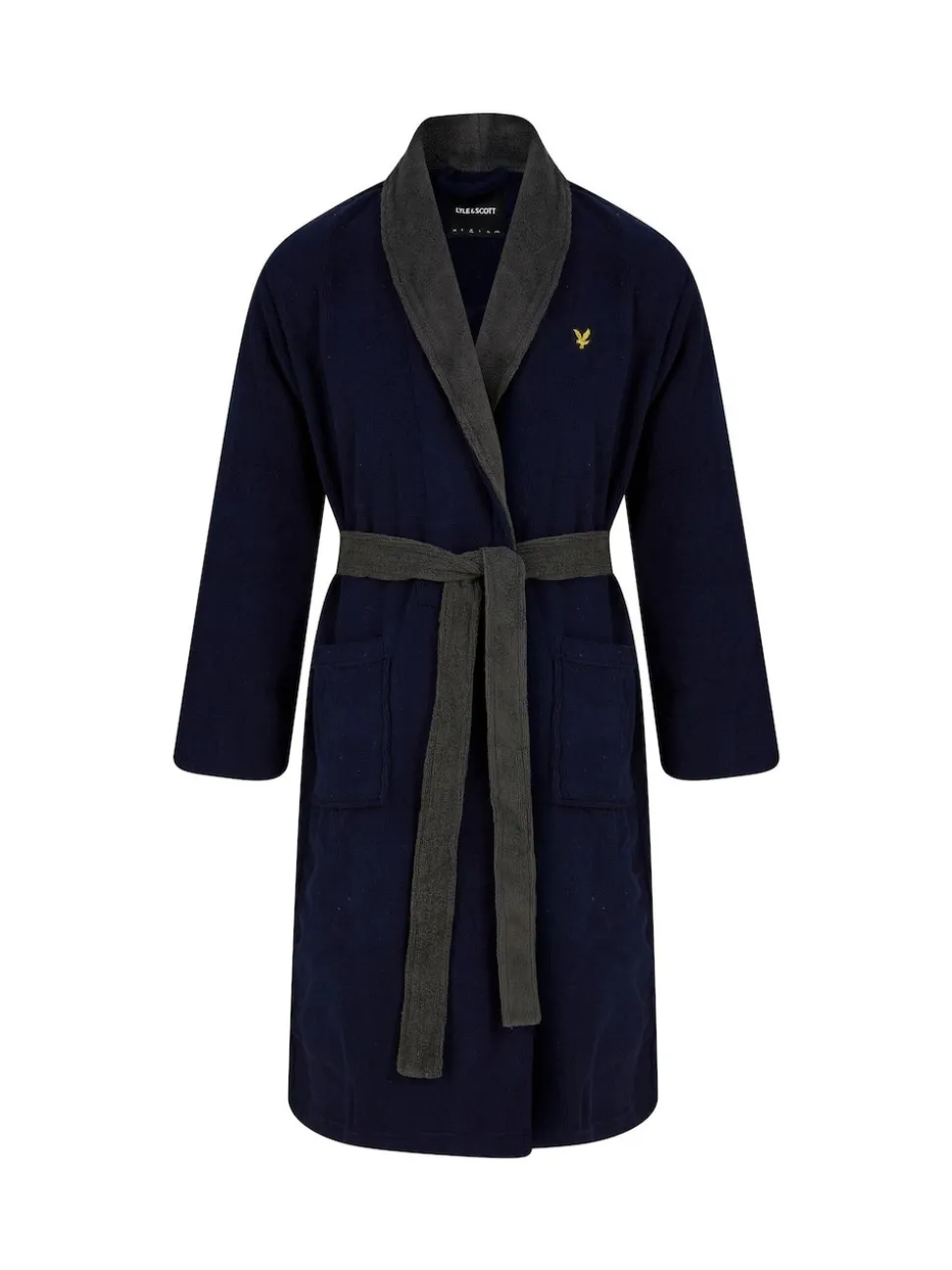 Lyle & Scott Navy Blue Adrian Bathrobe