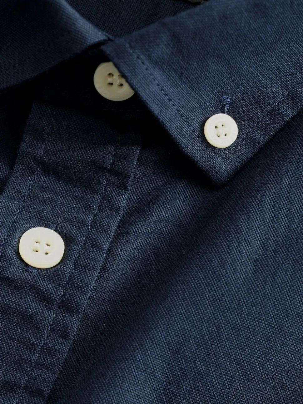 Lyle & Scott Navy Cotton Oxford Shirt