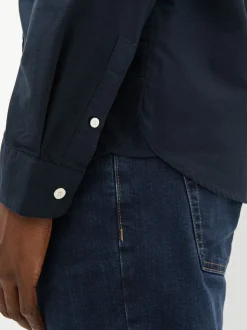 Lyle & Scott Navy Cotton Oxford Shirt