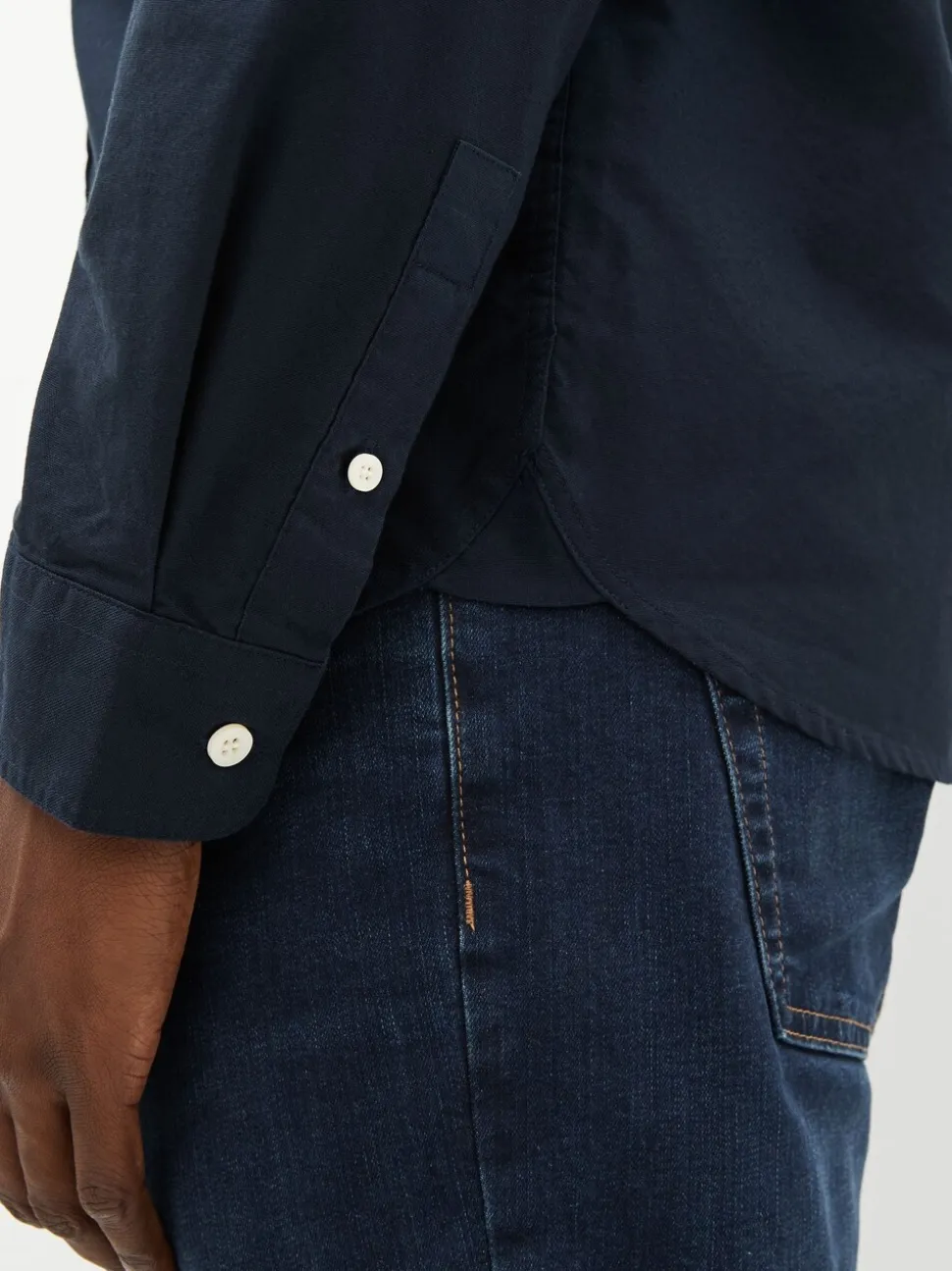 Lyle & Scott Navy Cotton Oxford Shirt