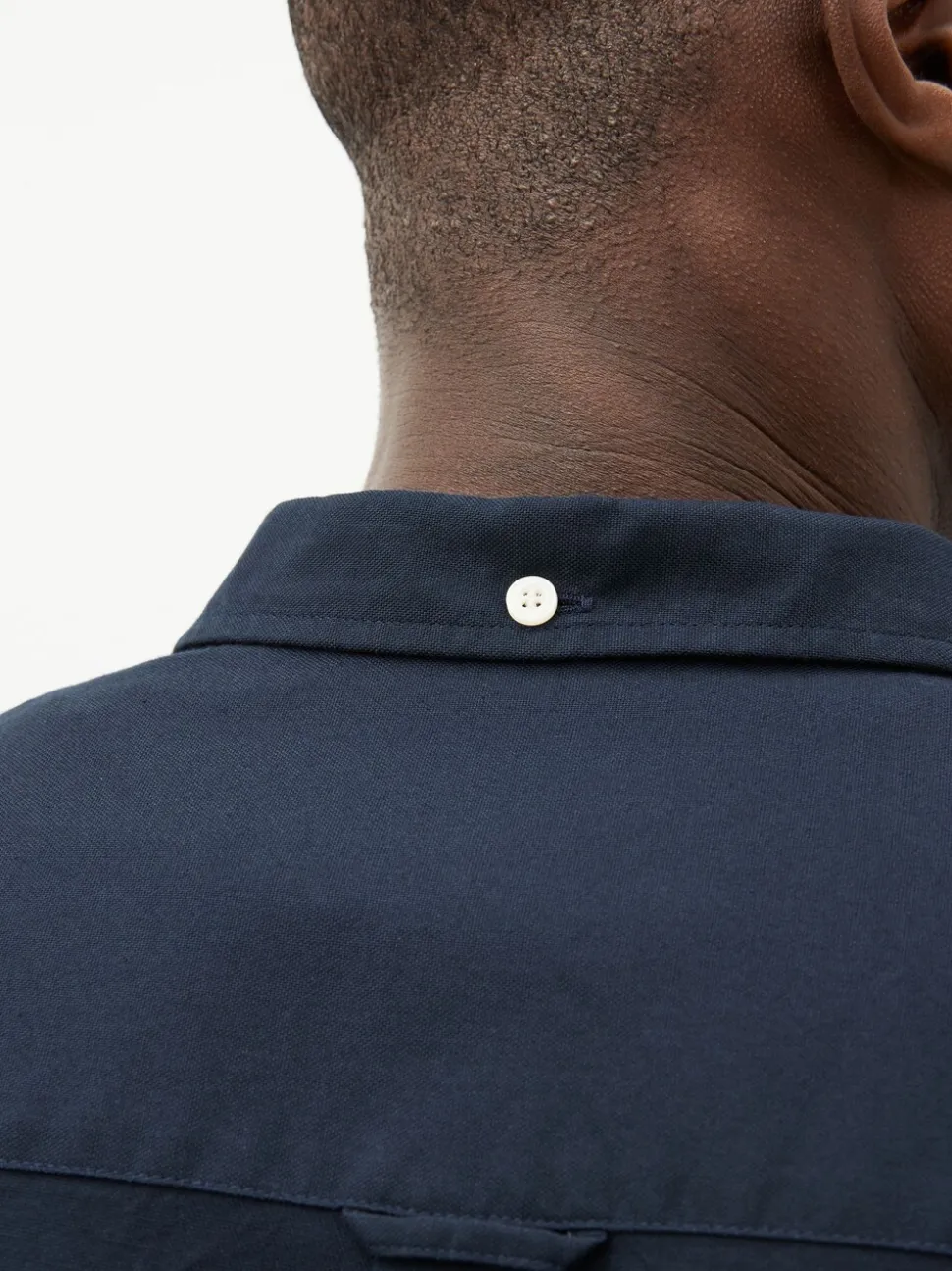 Lyle & Scott Navy Cotton Oxford Shirt