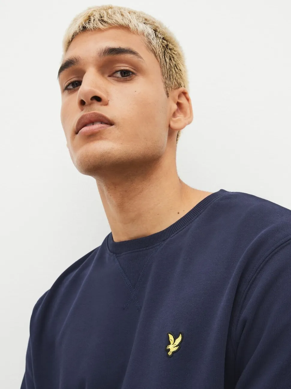 Lyle & Scott Navy Crew Neck Sweatshirt