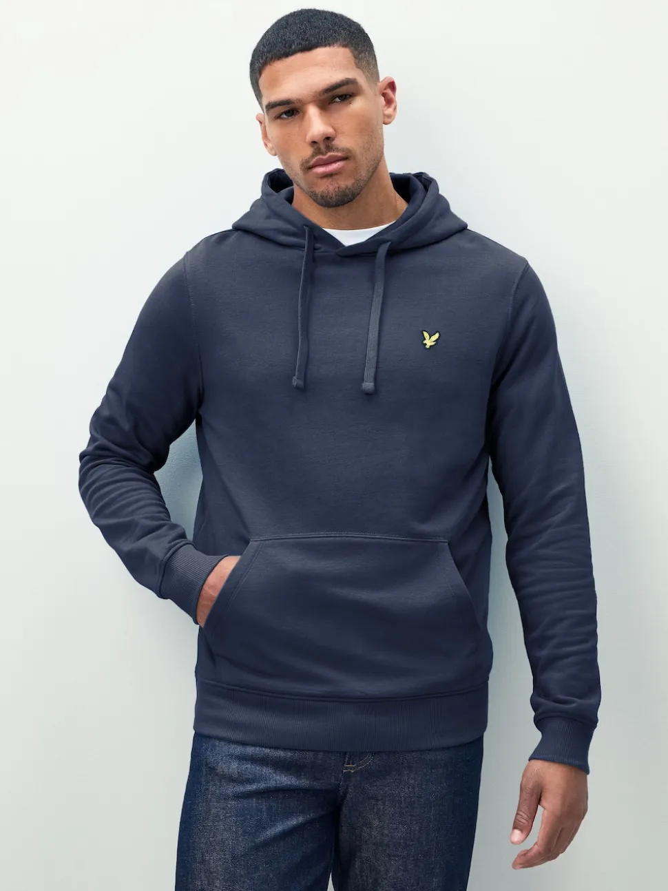 Lyle & Scott Navy Pullover Hoodie