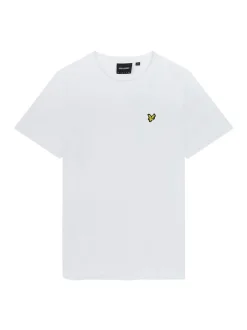 Lyle & Scott White Crew Neck Cotton T-Shirt