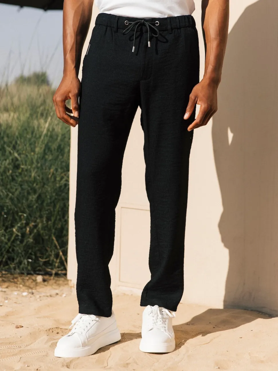 MAUVAIS Black Fiorano Trousers