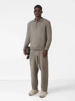 MAUVAIS Brown Montreux Knit Joggers