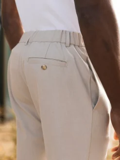 MAUVAIS Natural Aster Tailored Stretch Trousers