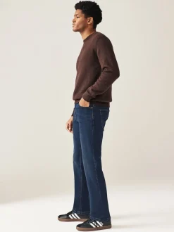 Mid Blue Bootcut Classic Stretch Jeans