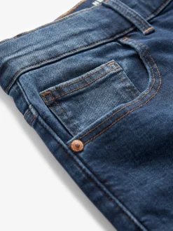 Mid Blue Classic Stretch Relaxed Fit Jeans