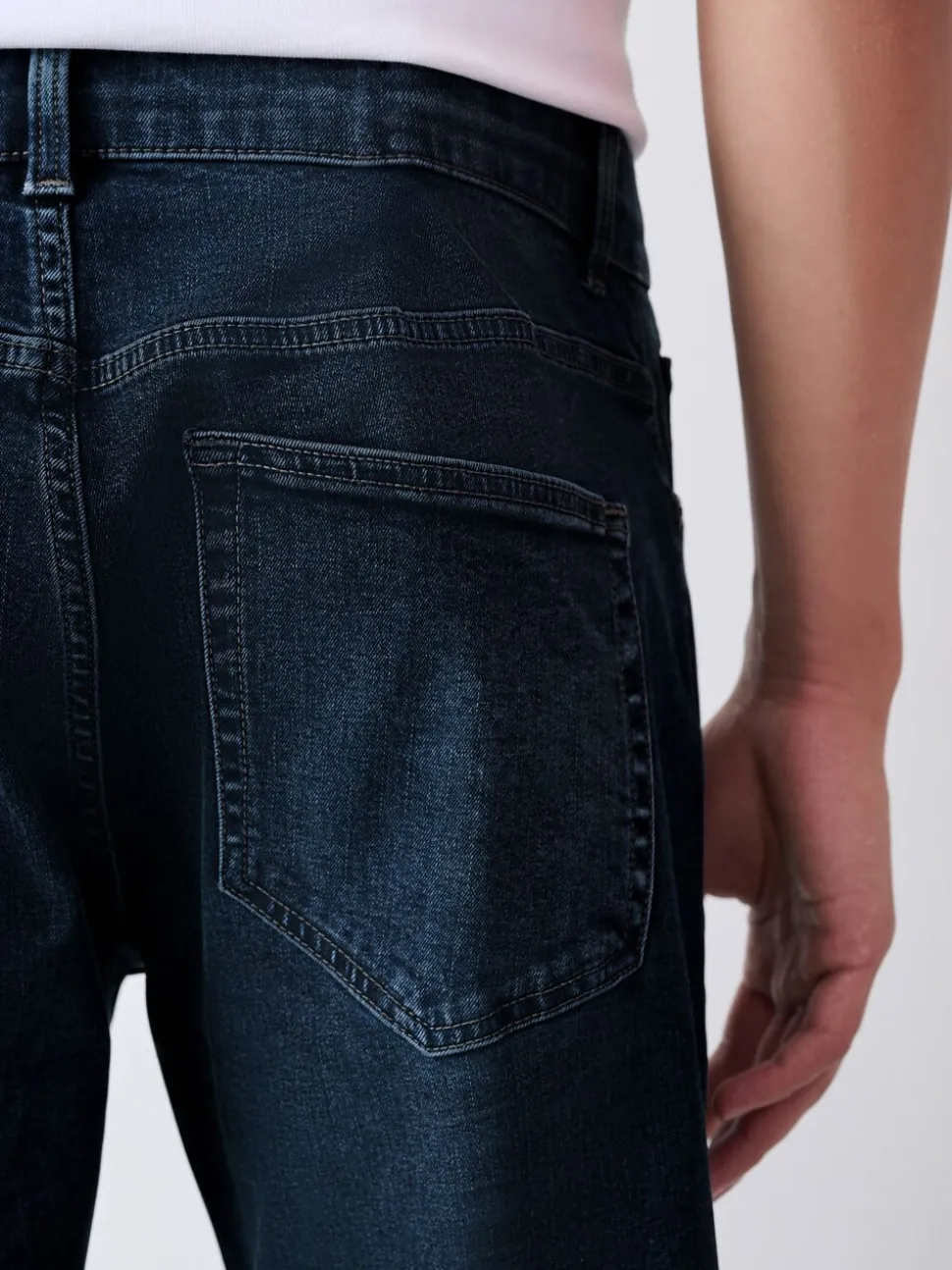 Mid Blue Slim Fit Authentic Stretch Denim Jeans