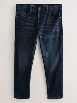 Mid Blue Slim Fit Authentic Stretch Denim Jeans