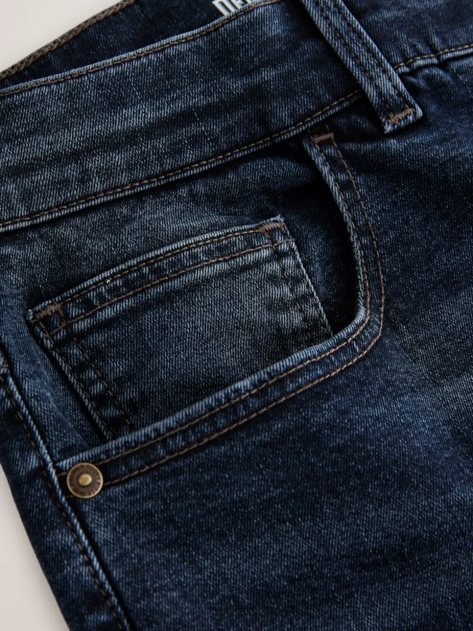 Mid Blue Slim Fit Authentic Stretch Denim Jeans