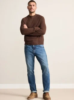 Mid Blue Slim Fit Signature Selvedge Denim Jeans