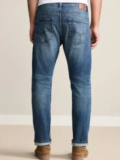 Mid Blue Slim Fit Signature Selvedge Denim Jeans