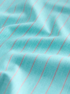 Mint Green Stripe Regular Fit Easy Iron Button Down Oxford Shirt