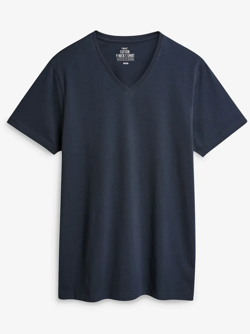 Mixed Slim Fit 100% Cotton V-Neck Layering T-Shirts 5 Pack