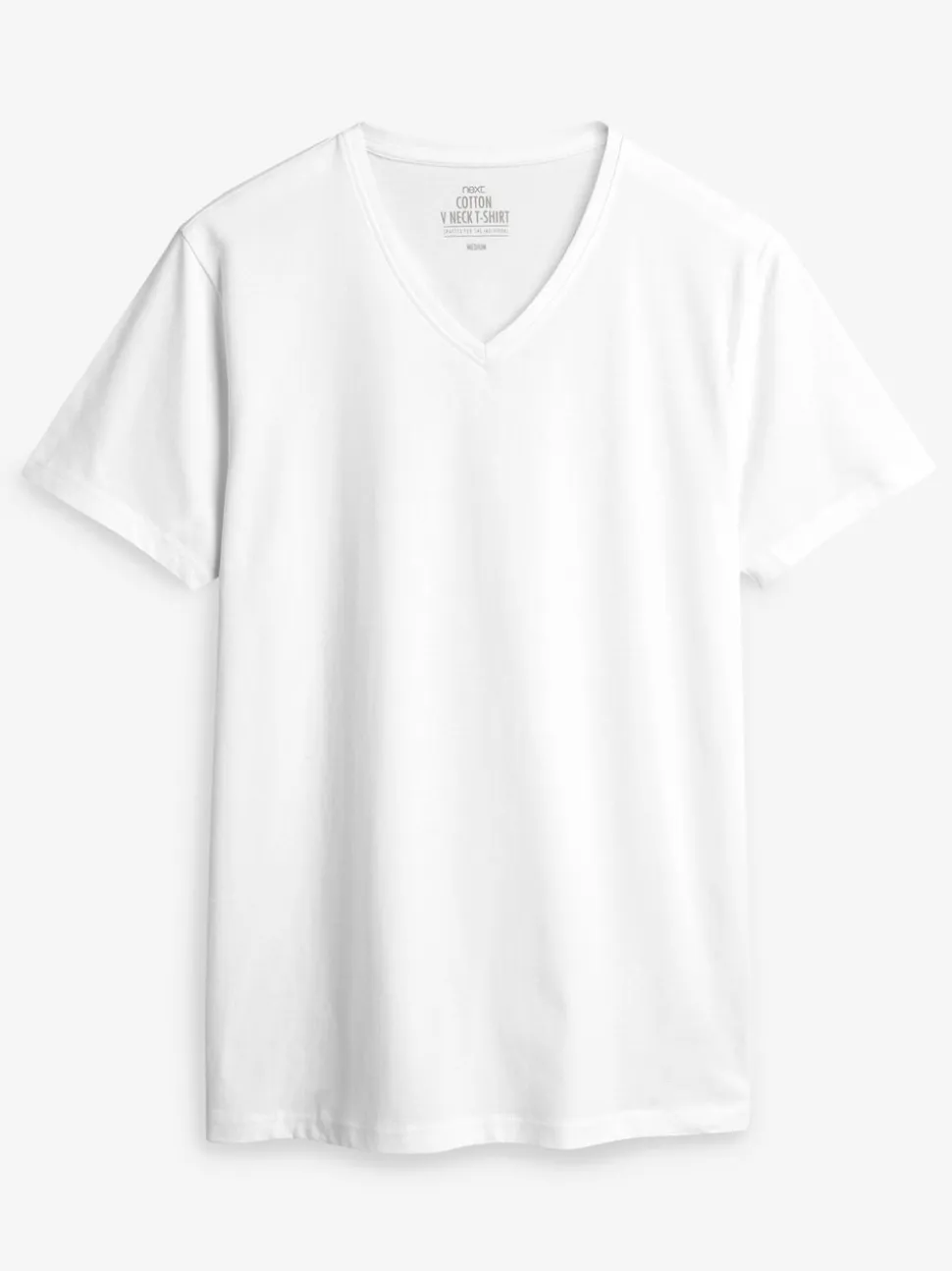 Mixed Slim Fit 100% Cotton V-Neck Layering T-Shirts 5 Pack