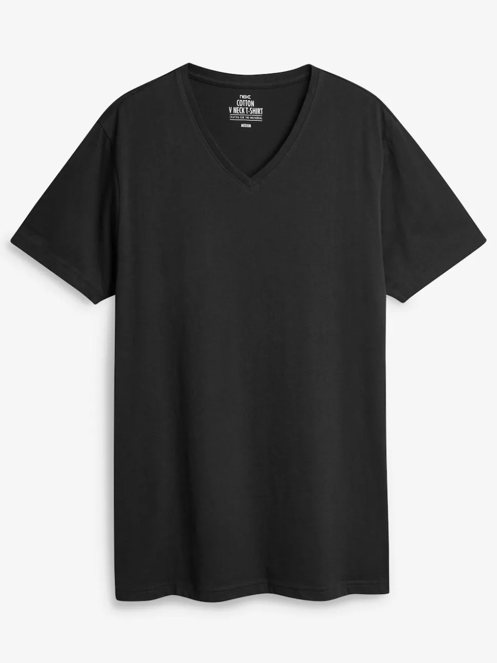 Mixed Slim Fit 100% Cotton V-Neck Layering T-Shirts 5 Pack