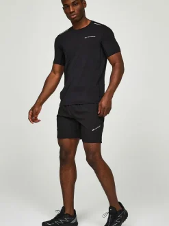 Monterrain Black Form Woven Running Shorts