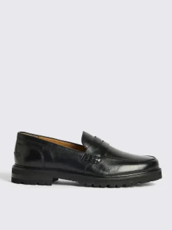 MOSS Black Camden Chunky Loafers