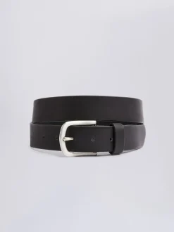 MOSS Black Casual Leather Belt