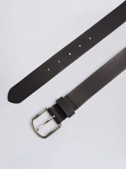 MOSS Black Casual Leather Belt