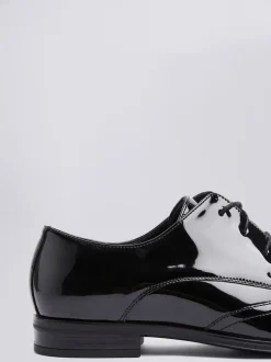 MOSS Black Patent Kensington Dress Brogues